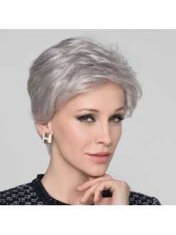 Perruque synthétique courte lisse Cara  100 deluxe- silver mix