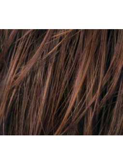 cinnamonbrown rooted- Perruque synthétique carré lisse Lucky Hi