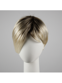 Perruque synthétique courte lisse Disc- coloris champagne rooted