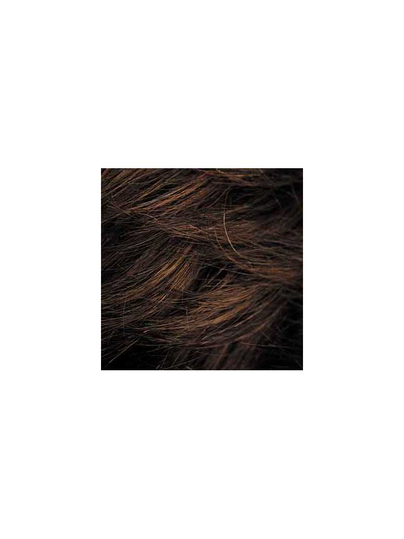 Perruque synthétique courte lisse Corinne large - chocolate