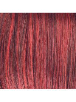 Perruque synthétique courte lisse Castello mono - granat red shad