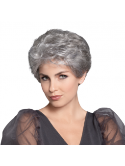 Perruque synthétique courte lisse Garda - Grey multi mix