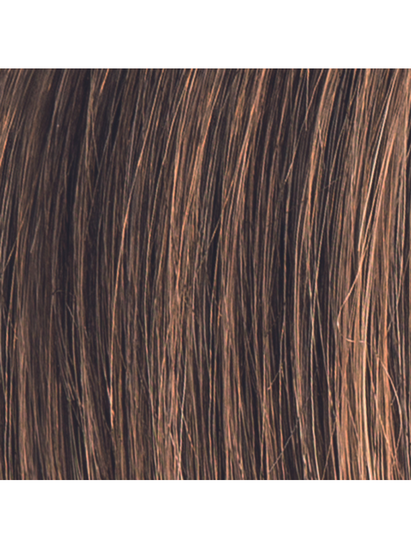 Perruque synthétique courte lisse Avola Mono Part - coffee brown