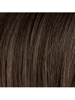 Perruque synthétique courte wavy Lina - dark brown mix