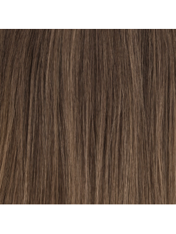 Perruque naturelle longue lisse Collect Mono Part - chocolate tipped