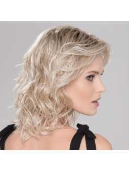 Perruque synthétique longue wavy Beach mono- pastelblonde rooted