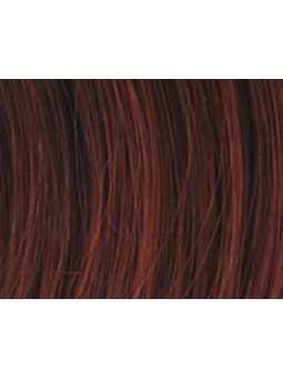 auburn rooted- Perruque synthétique carré wavy Girl mono