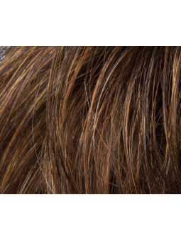 mocca rooted- Perruque synthétique courte lisse Flip mono