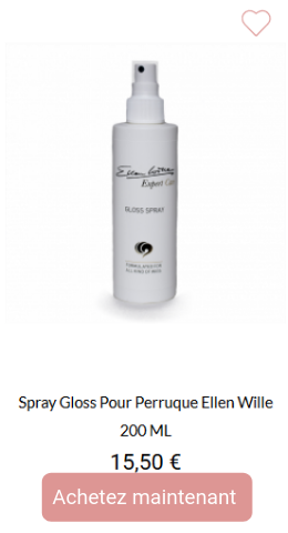 Spray gloss pour perruque Ellen Wille 200ml